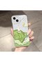 iPhone 14 Plus Compatible Transparent Silicone Case Starry Sky Cute Rabbit Pattern Camera Protected Anti-Knock - 2