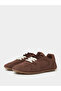 Brown Suede Lace-Up Sports Sneakers - 2