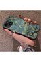 iPhone 15 Compatible Retro Oil Painting Apricot Blossom Pattern Case, Full Lens Protection - 2
