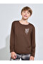 Teen Boys Printed Long Sleeves T-Shirt and Checked Pants Pyjama Set - 3