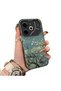 Tecno Pova 6/Pova 6 Pro 5g Compatible Retro Oil Painting Apricot Blossom Pattern Case, Full Lens Protection