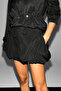 Vegata women's parachute fabric mini balloon black skirt - 4