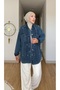 Women's Stone-Washed Denim Shirt - 4