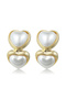 Heart Drop Earrings - 4