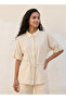 UTILITY STYLE TOP WITH RUCHING DETAIL