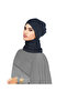 قبعة حجاب سوداء مطوية - 2