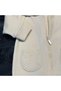 Unisex Baby Rompers with Booties - Knitwear Detail - 100% Natural Cotton Washed Fabric - Beige - 4