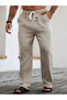 Men Beige Comfort Cotton Pants - 5
