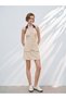 Rochie mini, bej - S