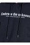 Charcoal Slogan Print Kangaroo Pocket Relaxed Fit Hoodie - 4