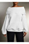 Women's Adjustable Madonna and Hooded Collar 100% Cotton Sweatshirt - 4