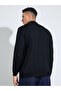 Black Solid High Neck Regular Fit Knit Sweater - 5