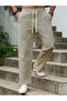 Men Beige Blend Relaxed Fit Trousers - 4