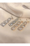 Embellished Dangle Earrings - 2