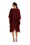 Burgundy Linen Dress El.5115-26 - 5