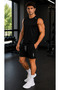 3-Piece Breathable Fabric Fitness Tennis Sports Shorts - 4