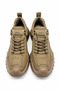 Khaki 100% Leather Men's Casual Sports Shoes |   Eva Sole Full Mold |   Smart Lace-Up Full Orthopedic |   Modern Casual Men's Sneaker Shoe Model for Comfortable and Comfortable Daily Use |   City Style Daily - 4