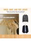 20 PCs Wooden Hangers - Non Slip Wood Clothes Hanger for Suits, Pants Hanger, Skit Hangers 360° Swivel Hook Heavy Duty Clothing Hanger Set - Coat Hangers for Closet (Natural-20 Pack) - 3