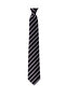Black Tie with White Stripes – 8 cm Wide - 7