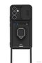 Spt-Gld Newface Galaxy A25 5g Case Zuma Silicone with Business Card Holder and Ring (131419) - Black