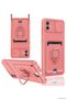 Spt-Gld Newface Galaxy A06 Case Zuma Silicone with Business Card Holder and Ring (130004) - Pink