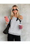 Women's Boat Neck Sweatshirt with Bow and Sleeve Strap Detail - 2