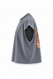 Keyhole Printed Boxy Oversize Sleeveless Biker T-Shirt - Anthracite - 3