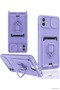 Spt-Gld Newface Galaxy A06 Case Zuma Silicone with Business Card Holder and Ring (130002) - Lilac