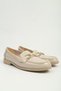 Women's Beige Metal Buckle Casual Loafer Shoes Pc-56058 - 3