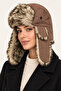 Unisex Pilot Beanie with Headphones, Fur-Lined Winter Hat - 3