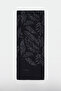 Leaf Patterned Night Black Shawl 0054