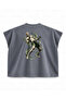 Anderson Silva Flow Printed Boxy Oversize Sleeveless T-Shirt - Anthracite - 2