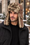 Unisex Pilot Beanie with Headphones, Fur-Lined Winter Hat - 5