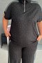 Stoned O.Y.Ş Fabric Draped Tracksuit Set - 8
