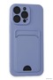 Spt-Gld Newface iPhone 14 Pro Max Case Kelvin Silicone with Business Card Holder (135937) - Lilac
