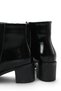 Aurora Sia Women's Heeled Boots 0012111 Black Wrinkled Patent Leather - 4