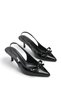 Talitha Fia Women's Pointed Toe Open Back Thin Heeled Shoes 0012300 - 3
