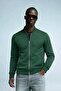 Men's Hakim Collar Winter Green Sweatshirt