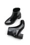 Aurora Sia Women's Heeled Boots 0012111 Black Wrinkled Patent Leather - 6