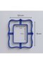 Set of 3 Curved Corner Frame Ceramic Clay and Dough Cutter Molds - 2