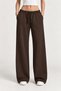 Women's Slim Waist Elastic Low Waist Wide Leg Sweatpants Al-22182