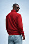 Men's Winter Knitted Collar Red Sweatshirt - 6