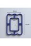 Set of 3 Arched Rectangular Frame Ceramic Clay and Dough Cutter Molds - 4