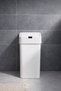 2-Piece Bathroom Set 9 Liter Sensor Smart Trash Can and Silicone Wc Toilet Brush White - 2