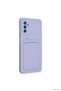 Spt-Gld Newface Galaxy A14 4g Case Kelvin Silicone with Business Card Holder (142645) - Lilac - 2