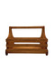 Natural Wooden Organizing Basket Wooden Bathroom Kitchen Basket (Ash - Linden)(Walnut)(5 Pieces) - 3