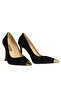 Black suede women's stiletto - 3