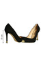 Black suede women's stiletto - 4