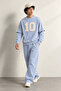 Arlo - Baby Blue - Crew Neck 100% Cotton - Men's Sweatshirt - 5