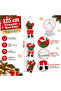 Christmas Climbing Santa Claus 125 cm 3-Piece Set - 6
